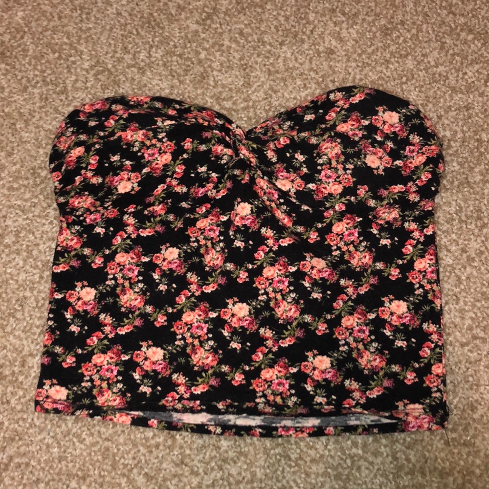 Floral tub top crop top